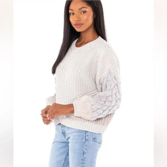 Splendid cable knit Margo Sweater​ - Picture 4 of 10